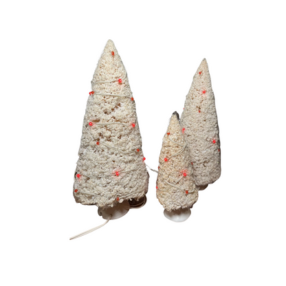 1999 “Twinkling Lit Trees – White (Set of 3)” — Department 56 Village Accessories (Item #56.56723)