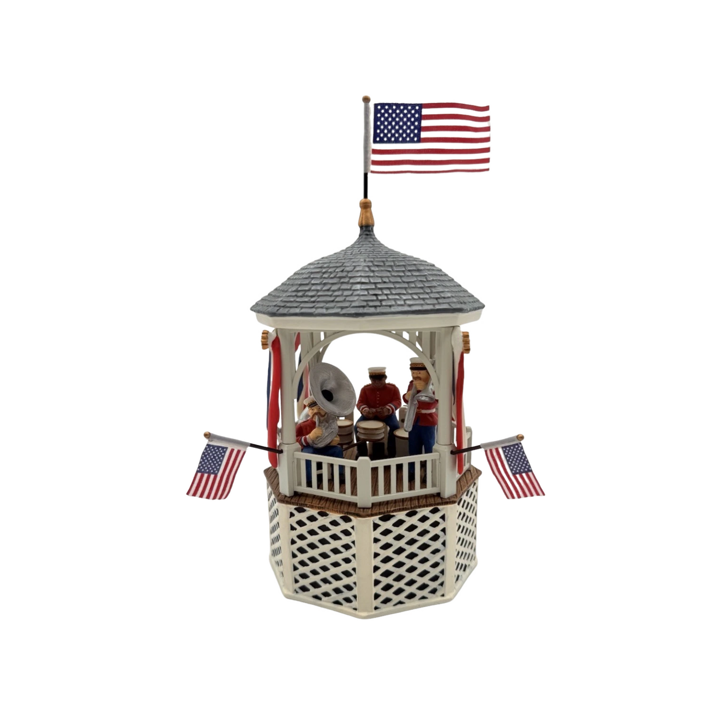 1990 Stars and Stripes Forever – Gazebo Music Box (Department 56) 55502