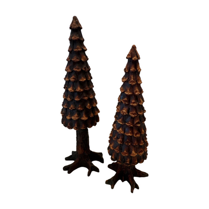 1990 Pine Cone Trees (Set of 2) – Village Accessories (Department 56) 1213032