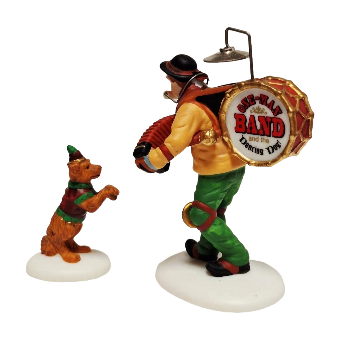 Department 56 Heritage Village Collection "One Man Band and Dancing Dog" Ornament: Whimsical Holiday Decor