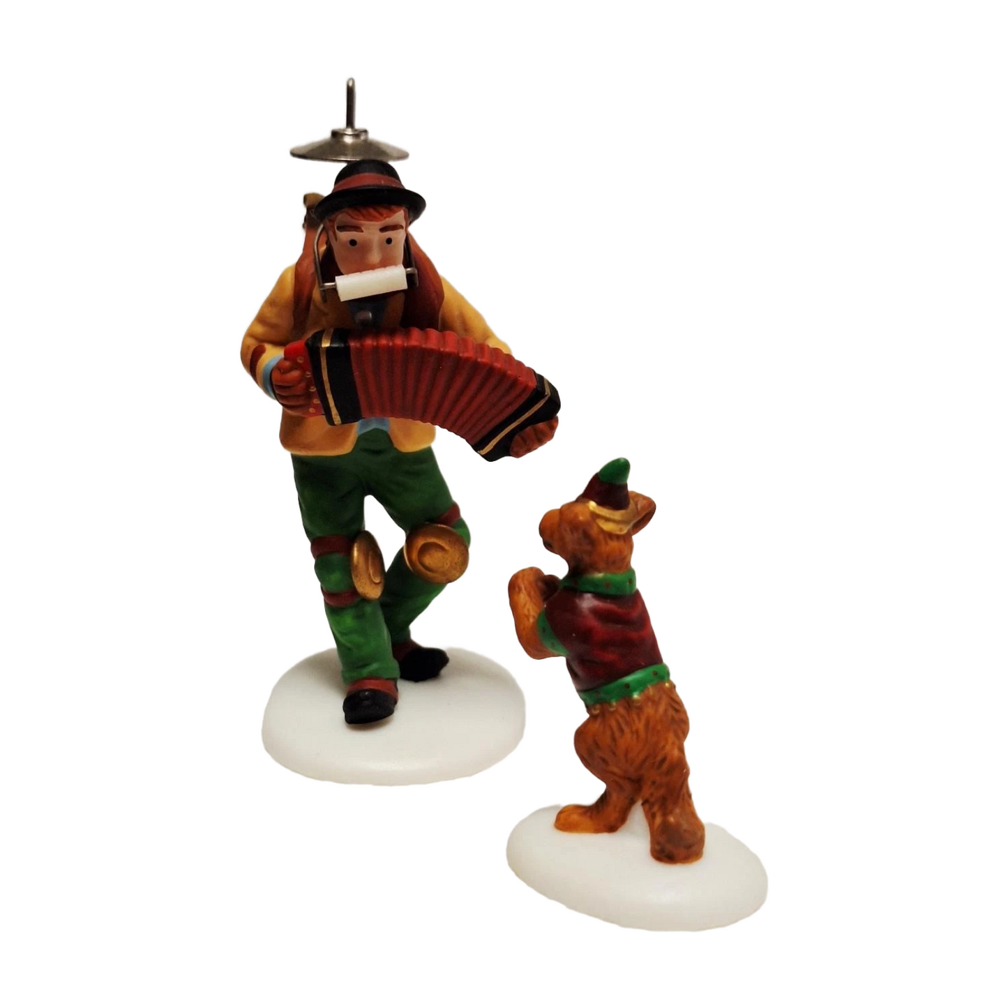 Department 56 Heritage Village Collection "One Man Band and Dancing Dog" Ornament: Whimsical Holiday Decor