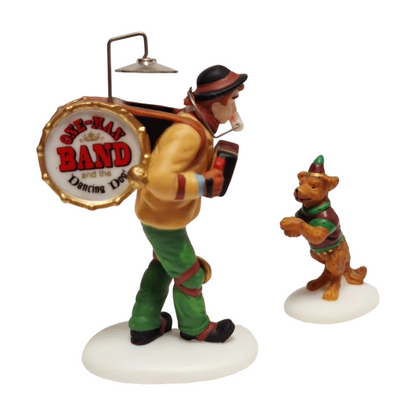 Department 56 Heritage Village Collection "One Man Band and Dancing Dog" Ornament: Whimsical Holiday Decor
