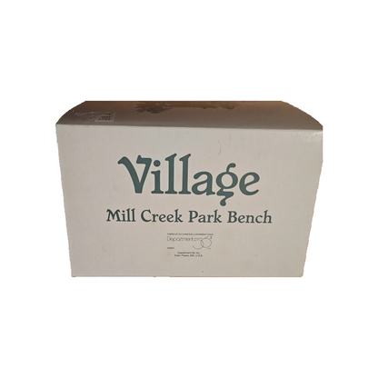 1997 Mill Creek Park Bench (Village Accessories Series) – Department 56 #52654