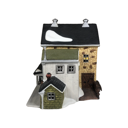 1989 Jannes Mullet Amish Barn – New England Village Series (Department 56 #56.59447)