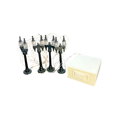 1990 Double Street Lamps (Set of 4)” (#56.59960)