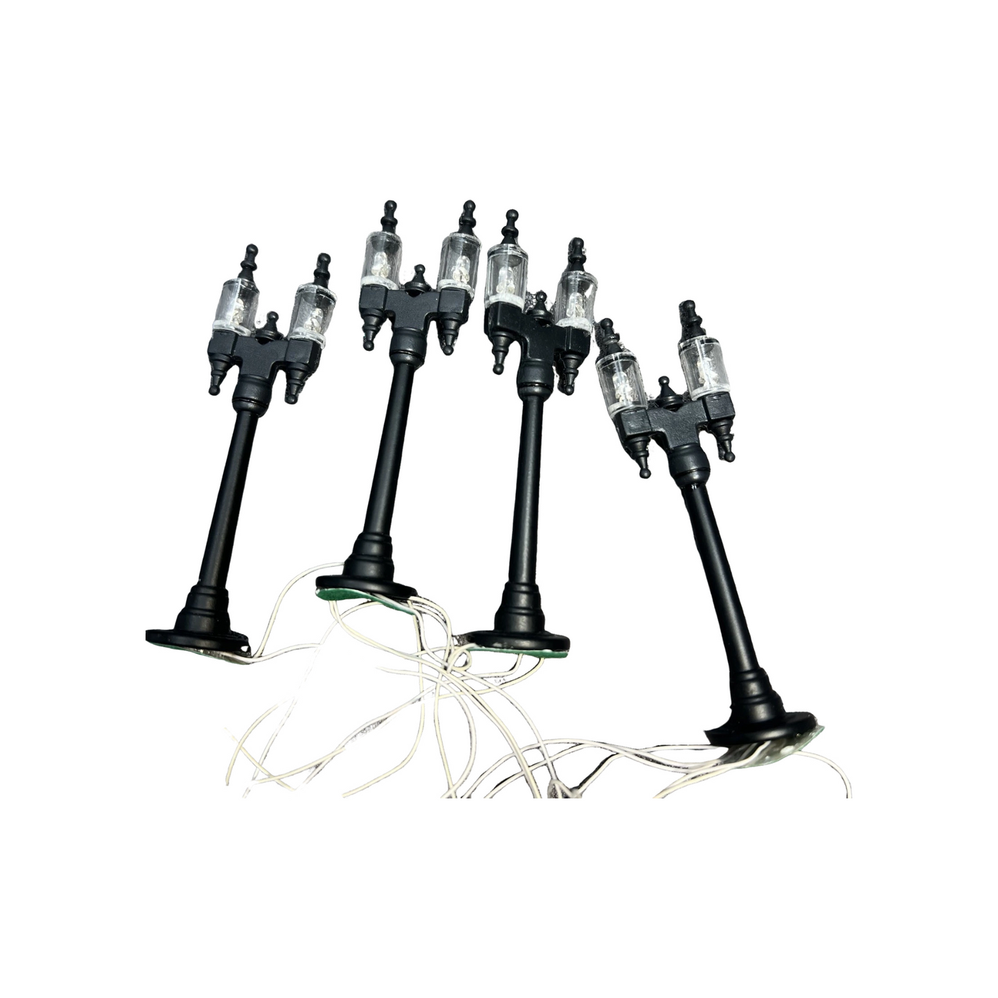 1990 Double Street Lamps (Set of 4)” (#56.59960)
