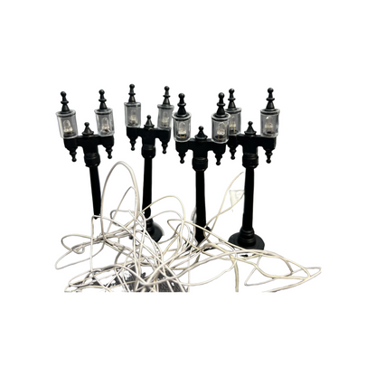 1990 Double Street Lamps (Set of 4)” (#56.59960)
