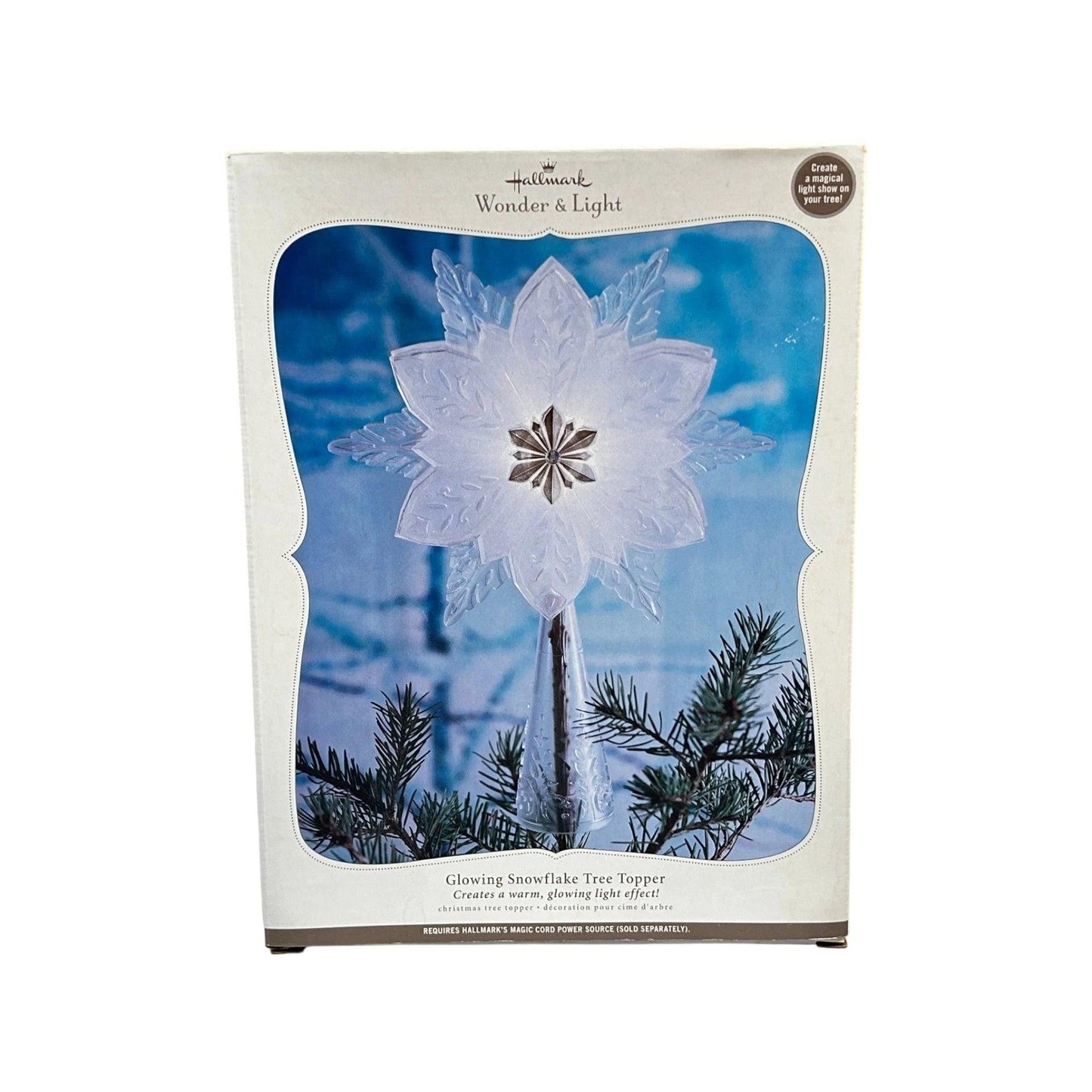 2010 Glowing Snowflake Tree Topper (Wonder and Light)