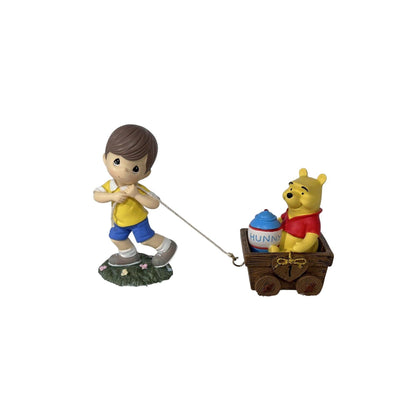 2012 Christopher Robin Pulling Pooh Figurine