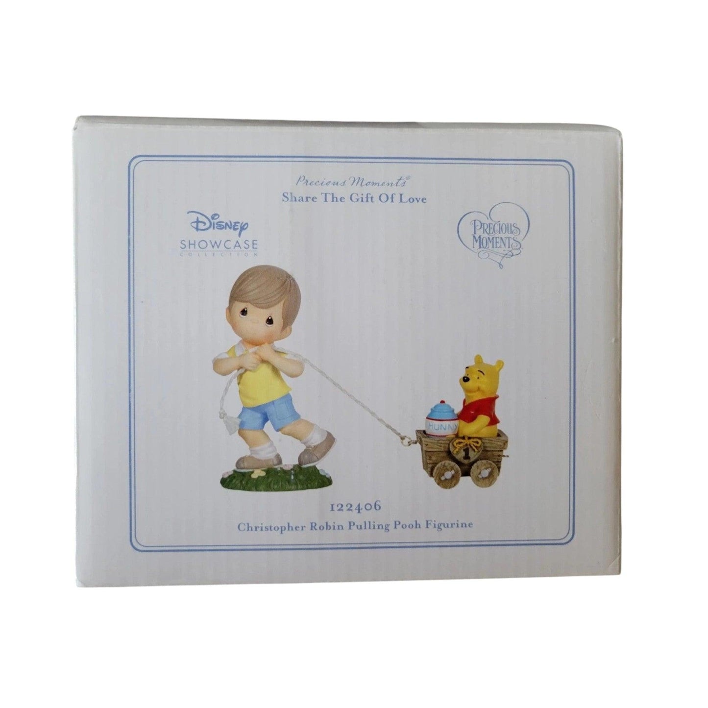 2012 Christopher Robin Pulling Pooh Figurine