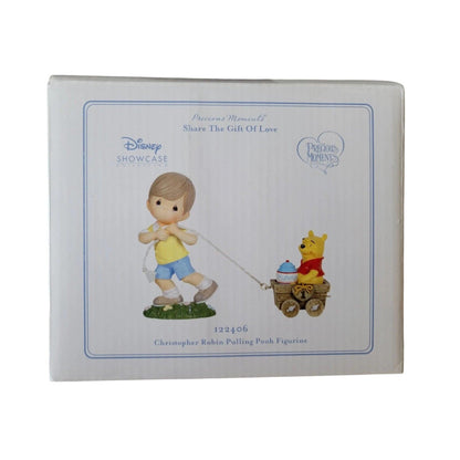 2012 Christopher Robin Pulling Pooh Figurine