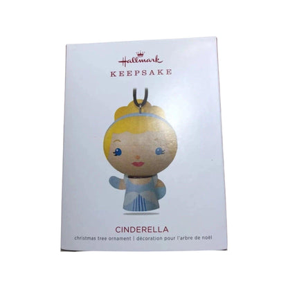 Hallmark Keepsake Cinderella Christmas tree ornament packaging on a white background
