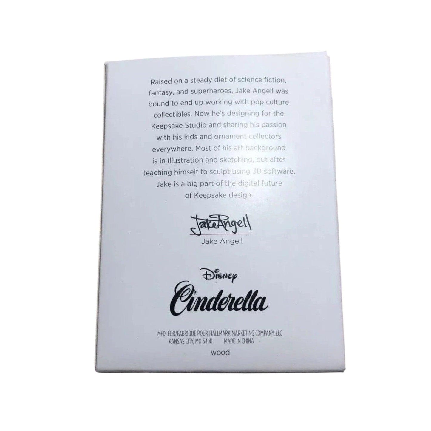 Product packaging with text and branding for Disney Cinderella
