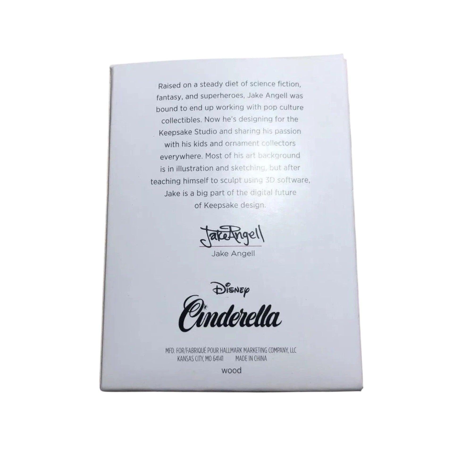 Product packaging with text and branding for Disney Cinderella