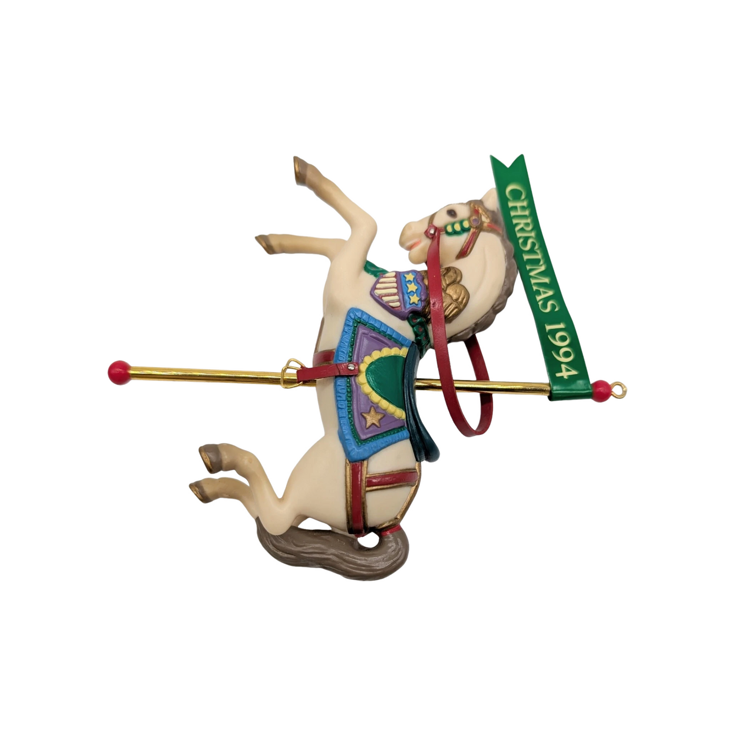 1994 Gallant Greeting – Fifth Issue in the Christmas Carousel Series (Carousel Horse)