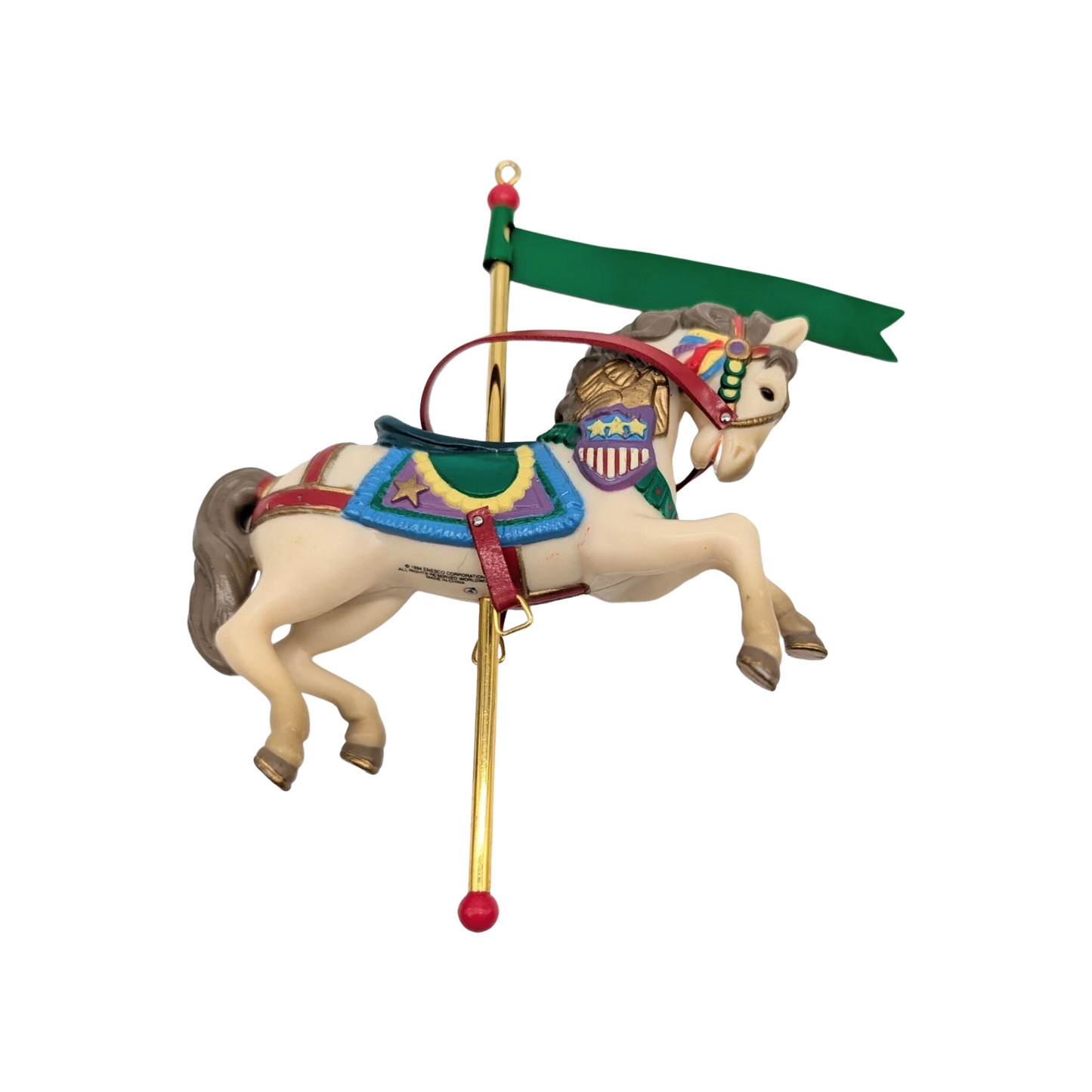 1994 Gallant Greeting – Fifth Issue in the Christmas Carousel Series (Carousel Horse)