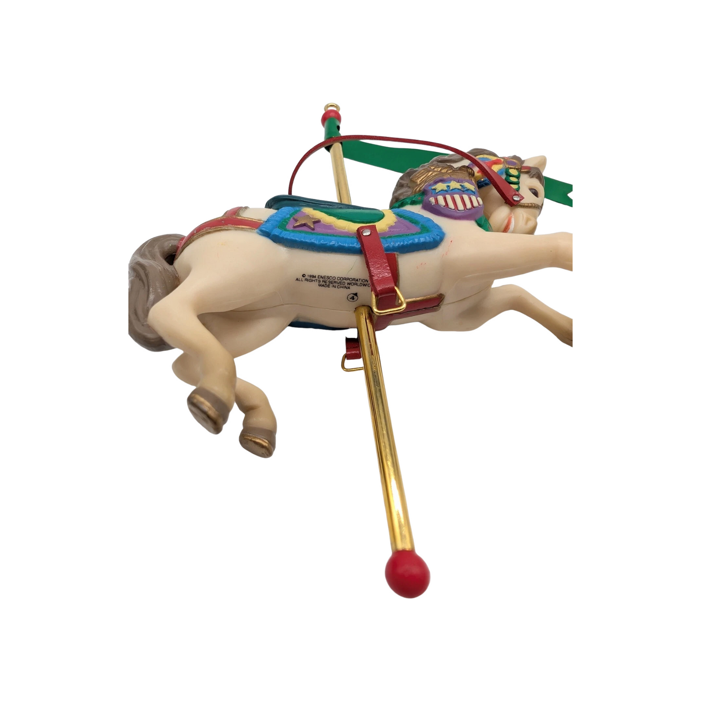 1994 Gallant Greeting – Fifth Issue in the Christmas Carousel Series (Carousel Horse)