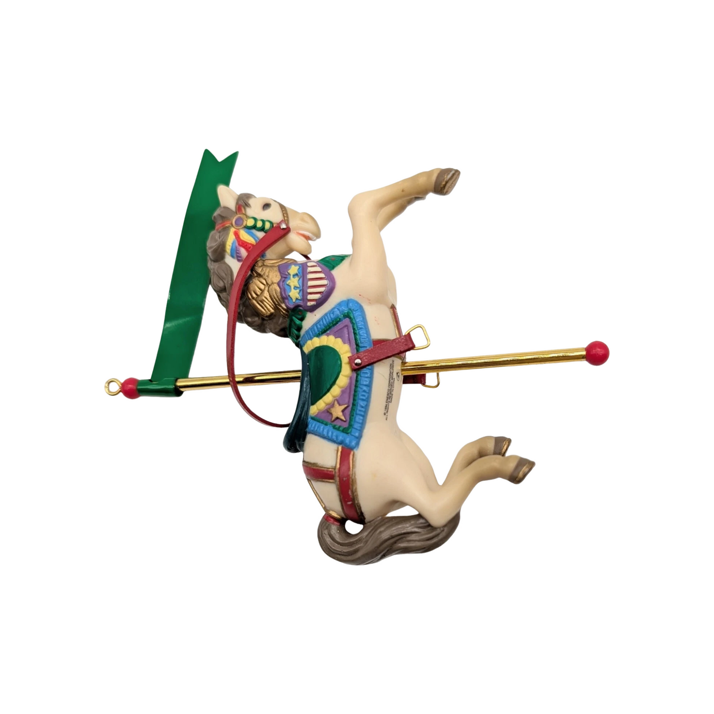 1994 Gallant Greeting – Fifth Issue in the Christmas Carousel Series (Carousel Horse)