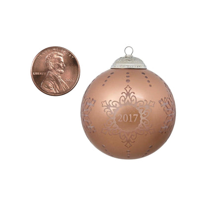 2017 Christmas Commemorative #5 - BronzeGlass Ball (Christmas Commemorative)