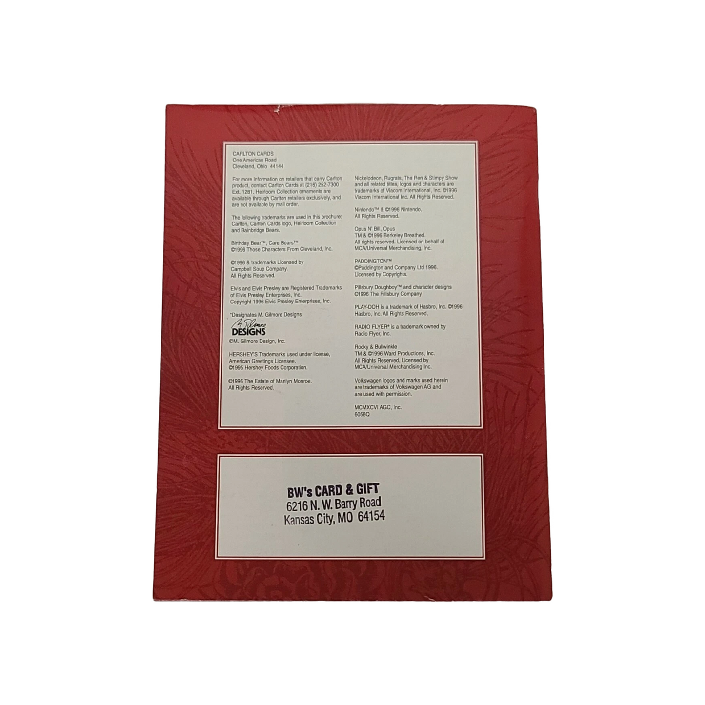 1996 Book of Carols (Books)