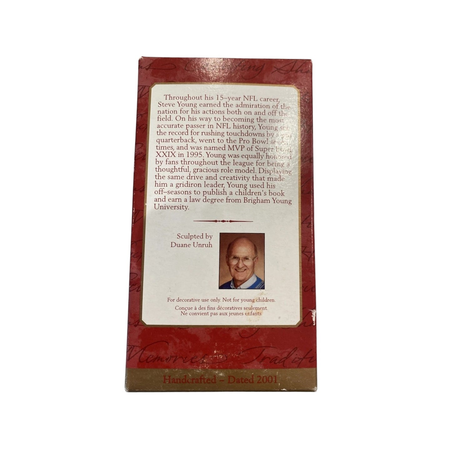 2001 Steve Young (Football Legends)
