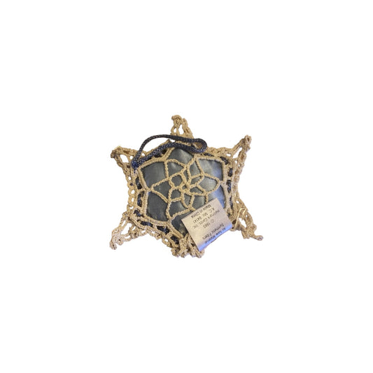 1987 Heirloom Snowflake (Satin and Crochet Ornament)