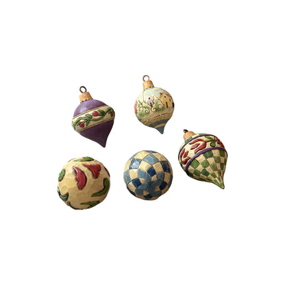 2007 Sleigh Bells Ring (Set of 6 Christmas Sleigh with Hanging Ornament Figurine) (Jim Shore)