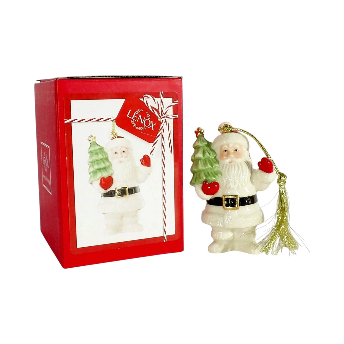 2019 Jolly Santa (Porcelain Ornament)