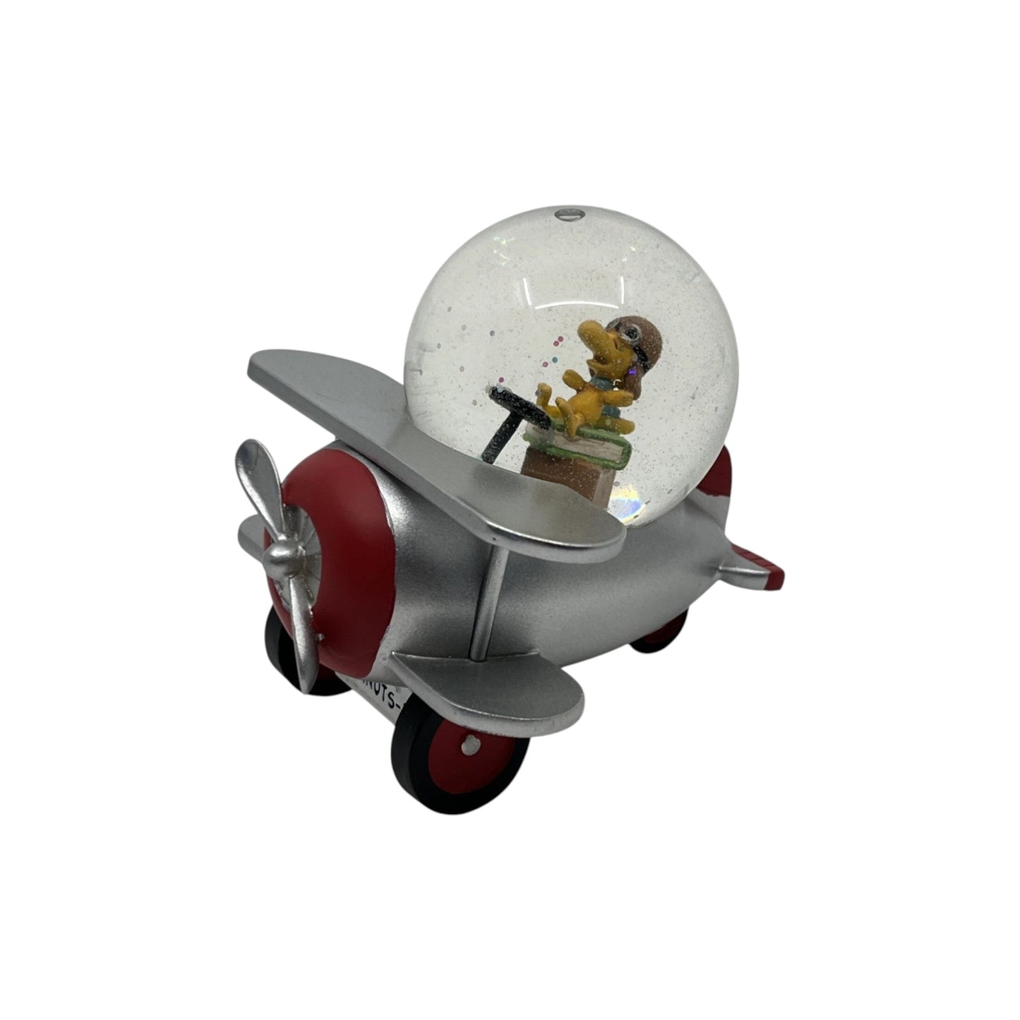 2014 Peanuts Gallery Woodstock Flying Plane Snow Globe (Peanuts )