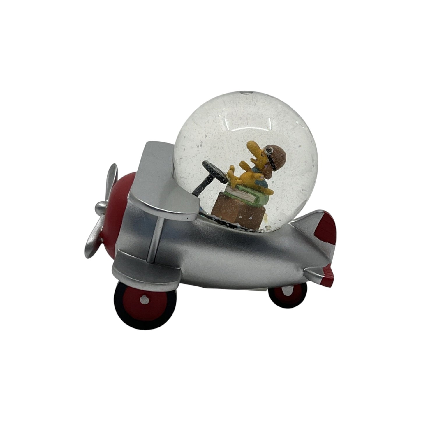 2014 Peanuts Gallery Woodstock Flying Plane Snow Globe (Peanuts )
