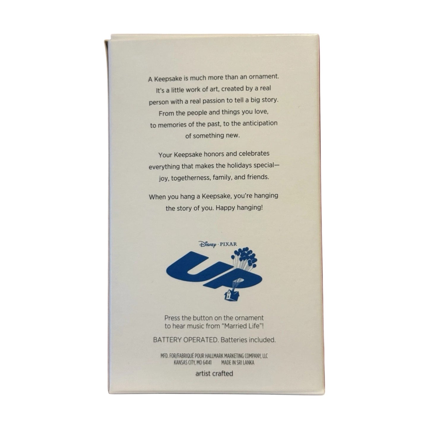 2019 Disney/Pixar UP Musical Ornament