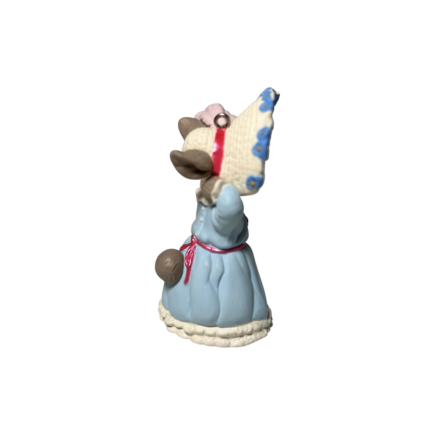 1995 Blue Dress Hallmark Ornament (Springtime Bonnets) QEO8227 Image3