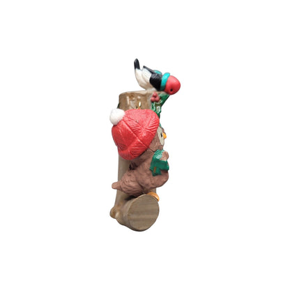 1994 Owliver/Woodpeckers Trimming Tree Stump Hallmark Ornament (Owliver) QX5226 Image5