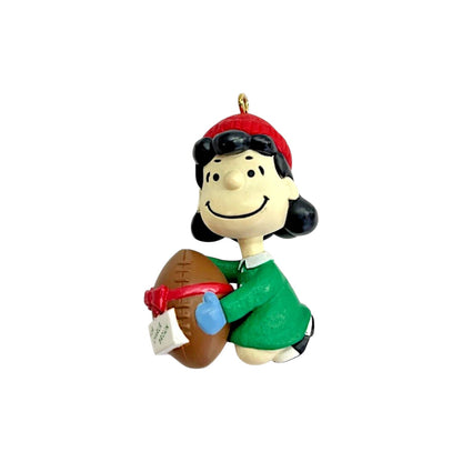 1994 Peanuts Gang - Lucy Football Surprise Hallmark Ornament (Peanuts) QX5203 Image3