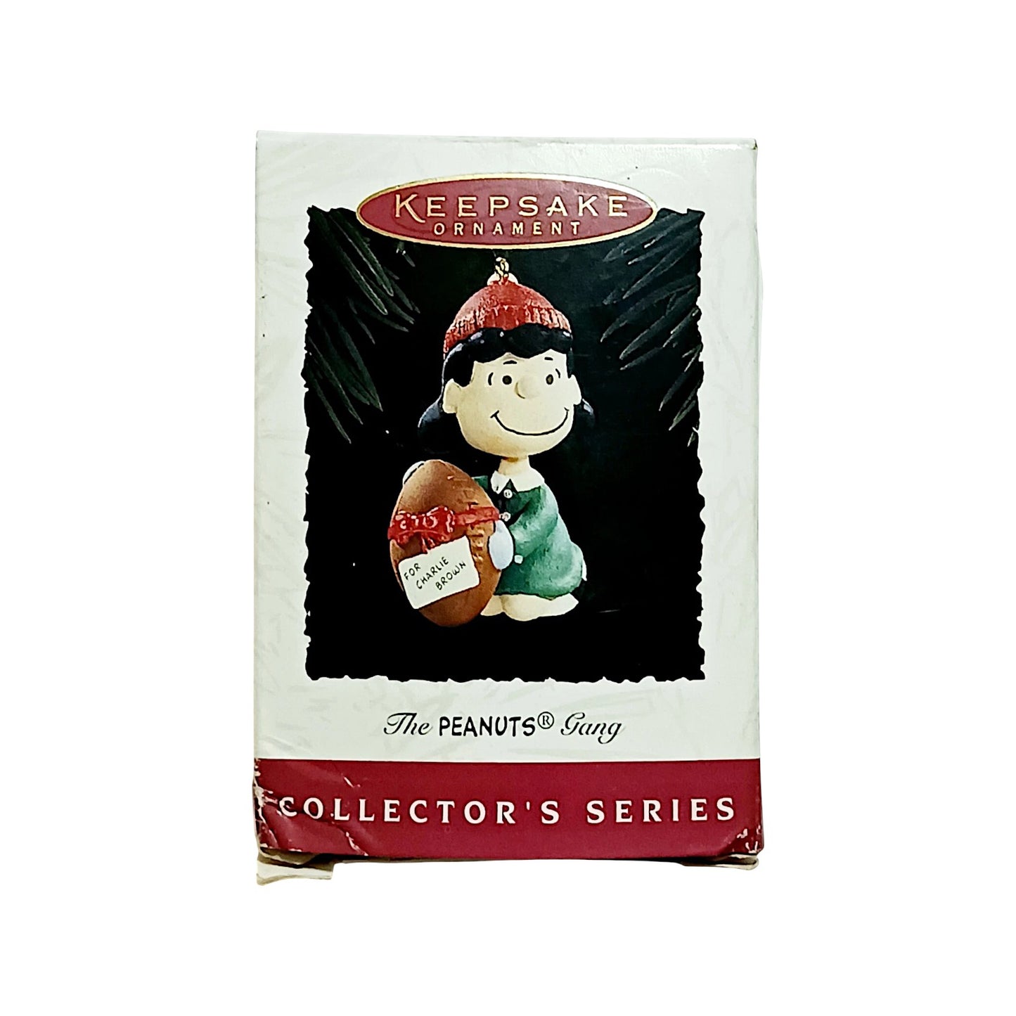 1994 Peanuts Gang - Lucy Football Surprise Hallmark Ornament (Peanuts) QX5203 Image2