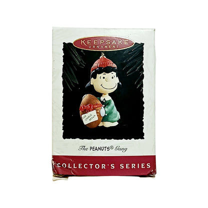 1994 Peanuts Gang - Lucy Football Surprise Hallmark Ornament (Peanuts) QX5203 Image2