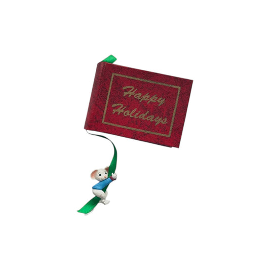 1995 Happy Holidays Hallmark Ornament (Mouse) QX6307 Image1