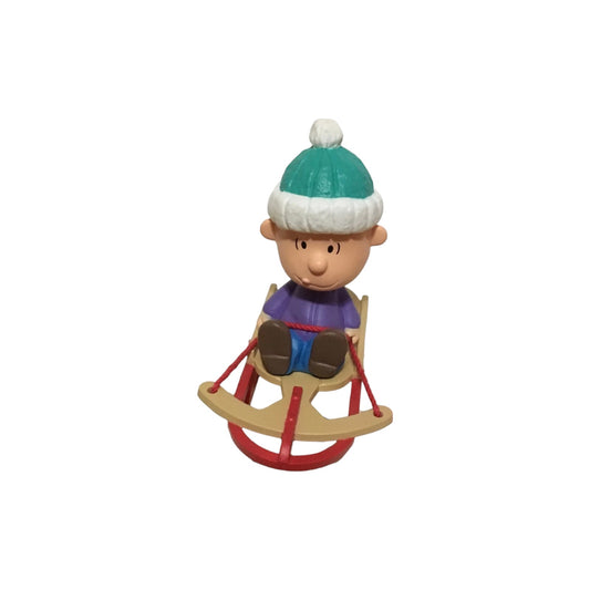 1995 Linus on Sled Hallmark Ornament (Peanuts) QX5059 Image1