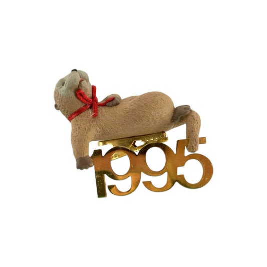 1995 Otter with Brass 1995 Hallmark Ornament (Fabulous Decade) QX5147 Image1