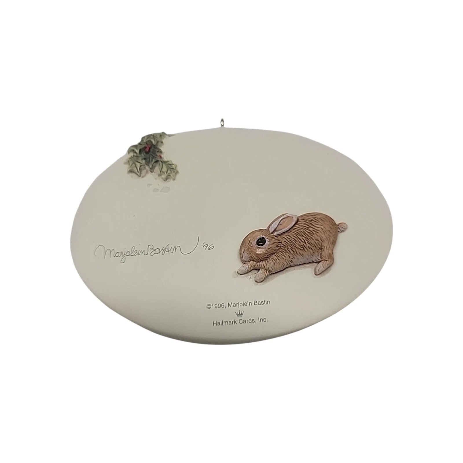 1996 Christmas Bunny Hallmark Ornament (Nature's Sketchbook) QK1104 Image4