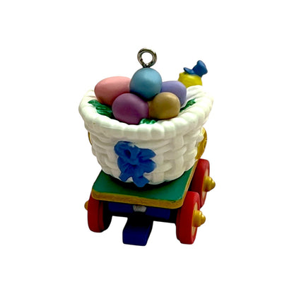 1996 Coilorful Coal Car Hallmark Ornament (Cottontail Express) QEO8652 Image4