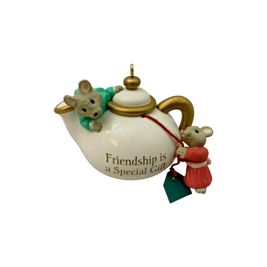 1995 Two for Tea Hallmark Ornament (Mouse) QX5829 Image1