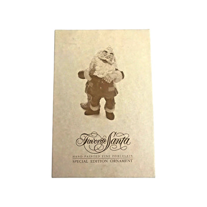 1987 Favorite Santa - Hand Painted Fine Porcelain (Santa Claus) QX445-7