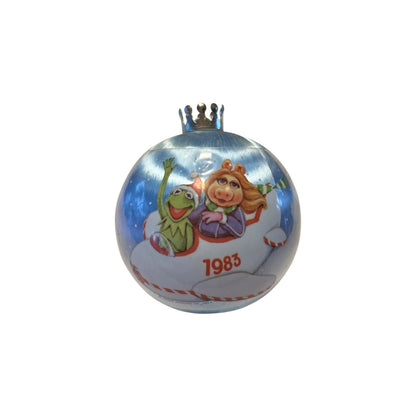 1983 Kermit & Miss Piggy Christmas Ball Ornament (The Muppets)