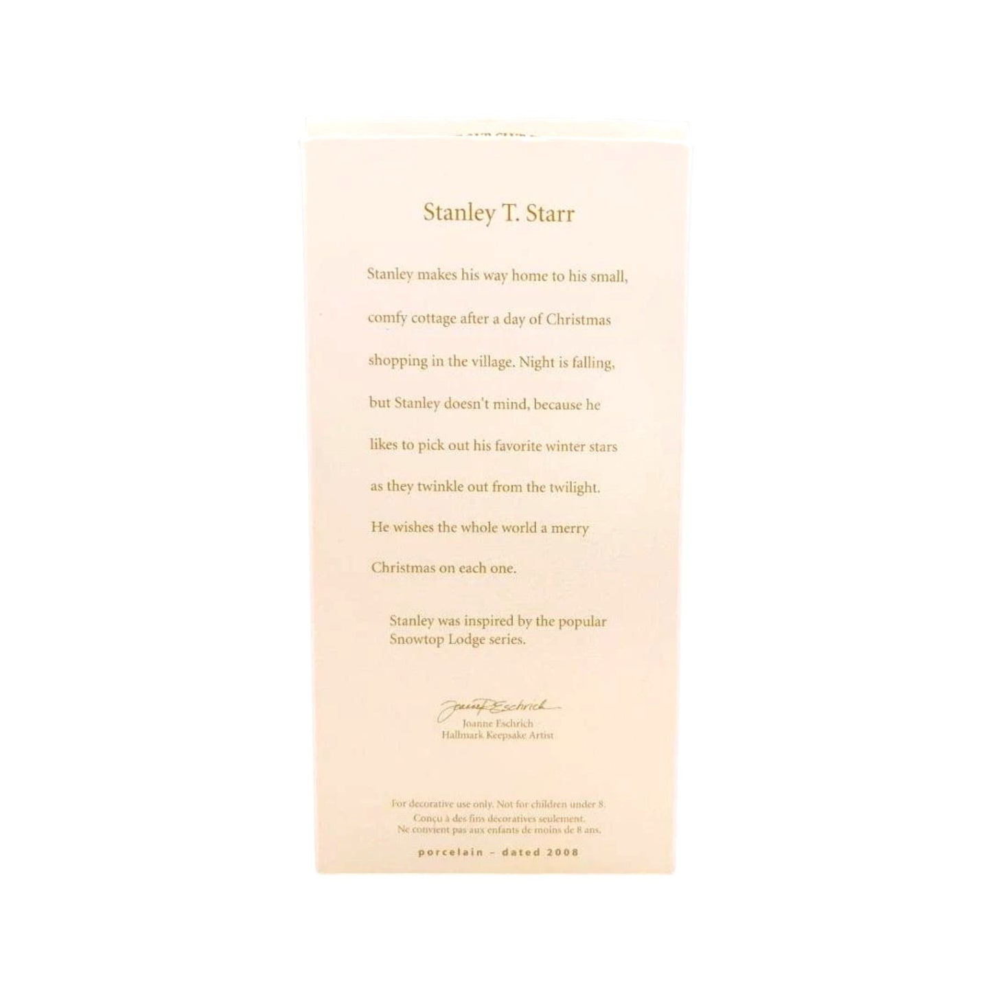 2008 Stanley T. Starr (Snowtop Lodge)