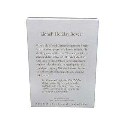 2009 Lionel Holiday Boxcar (Lionel)