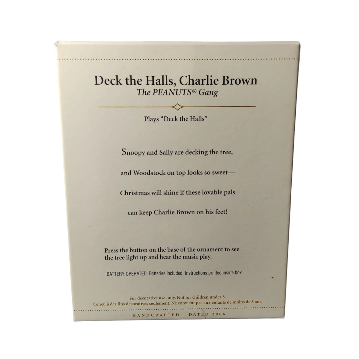 2006 Deck the Halls, Charlie Brown (Peanuts)