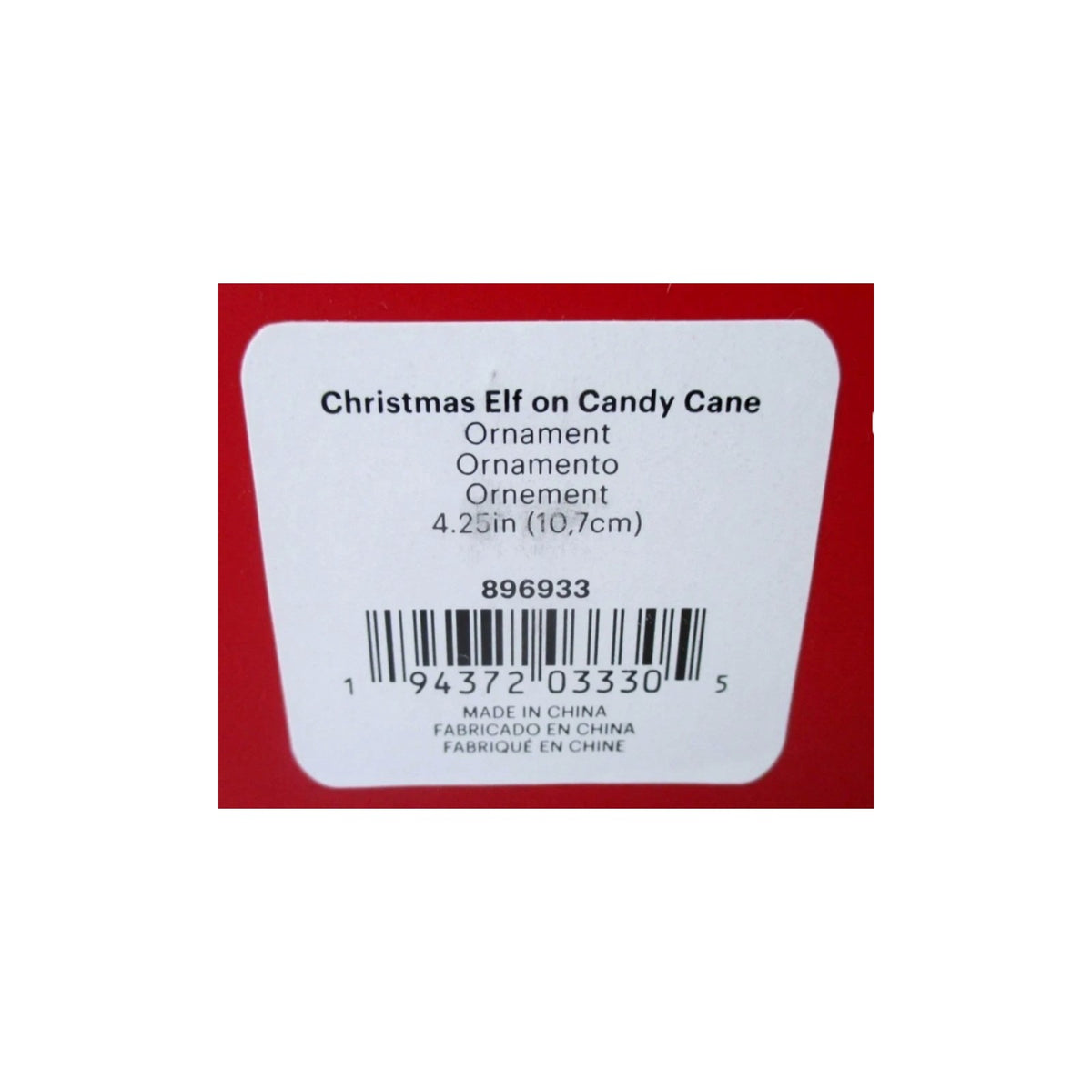 2023 Christmas Elf on Candy Cane (The Elf On The Shelf)
