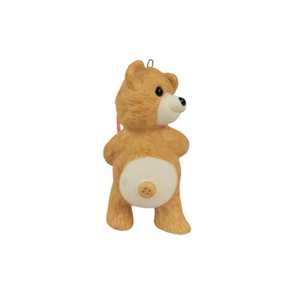 1986 Cinnamon Bear with Gift (Porcelain Bear)