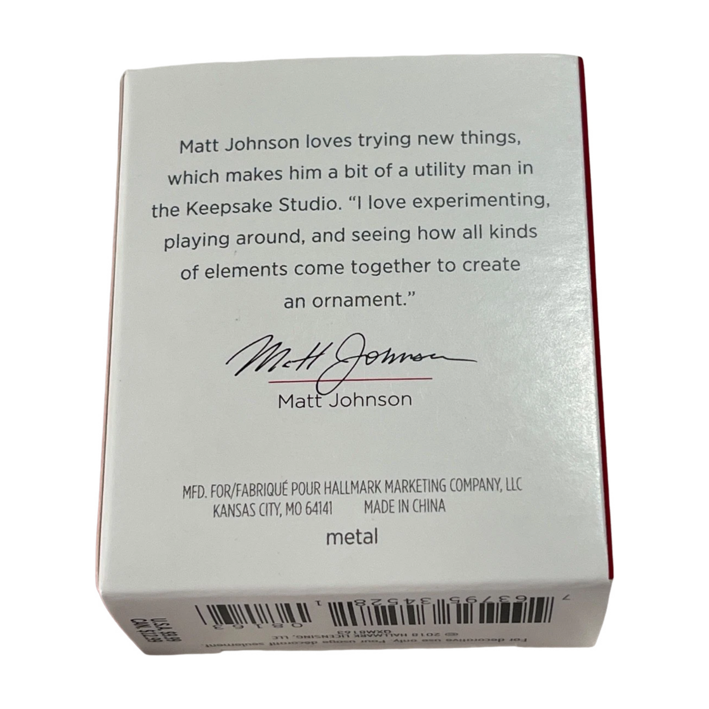 2018 TinyTeapot Hallmark Ornament (Kitchen) QXM8163